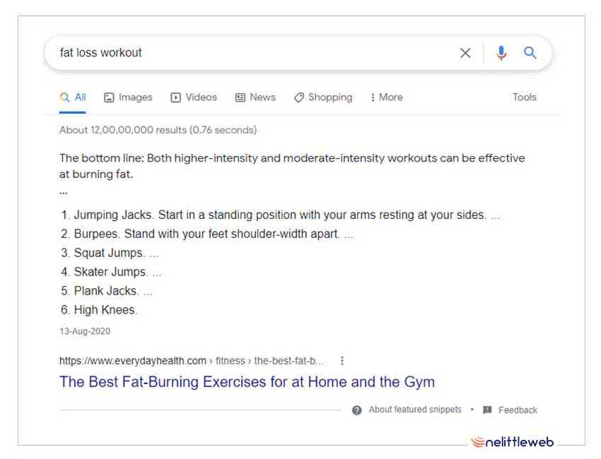 relevant featured snippet