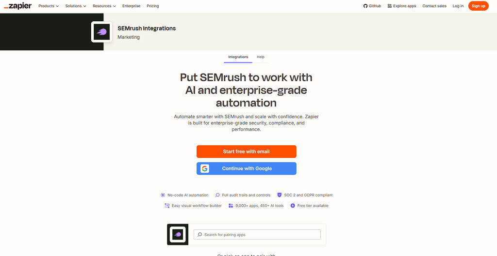 Integration pages (SaaS SEO)