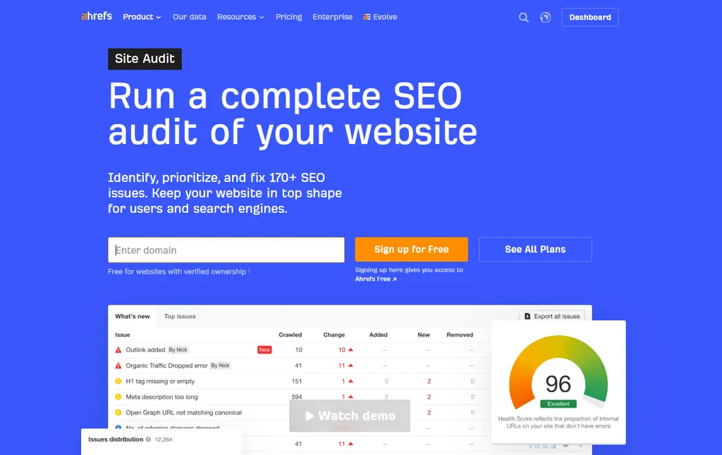 Ahrefs Site Audit Review